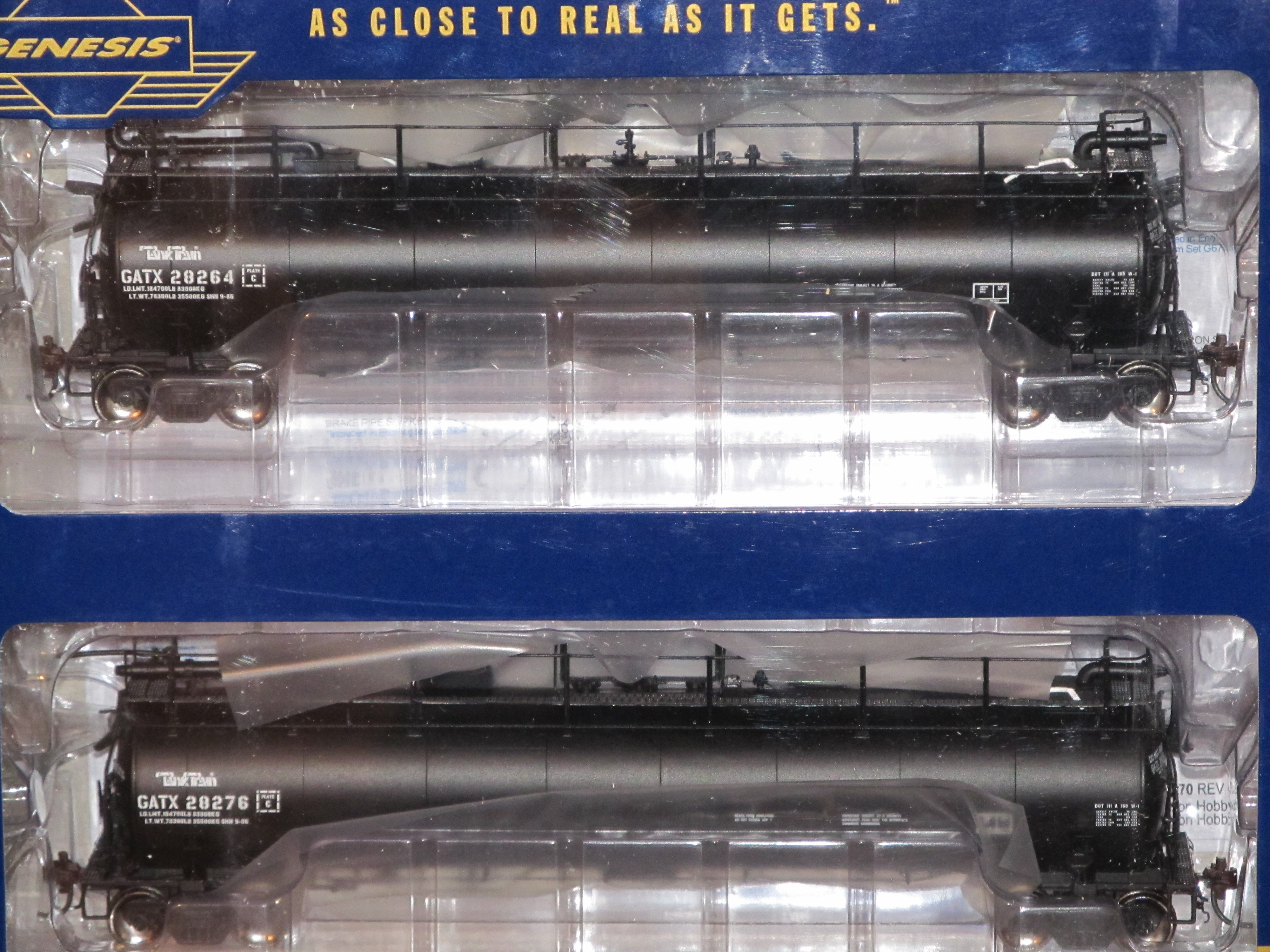 Athearn Genesis HO GATX Tank Train 23k Tank Cars G67864 | Jason's Hobby ...