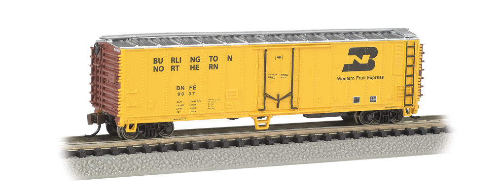 Bachmann N Scale Burlington Northern 50' Steel Reefer Car NEW 17951