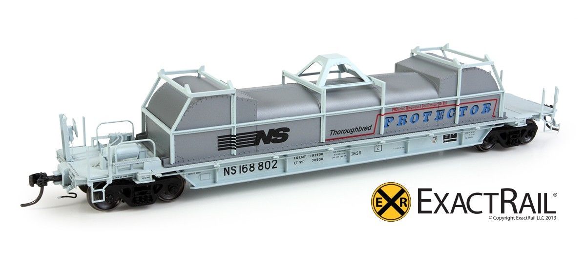 Exact Rail Platinum Ho Ns 54 Protector Coil Car 1618 New Ep 4 Jason S Hobby Depot Trains And Locomotives Model Trains Toy Trains Railroads